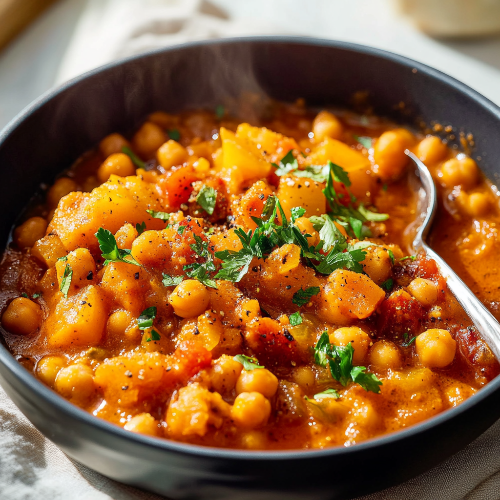 Flavorful Moroccan Chickpea Stew with Apricots Recipe